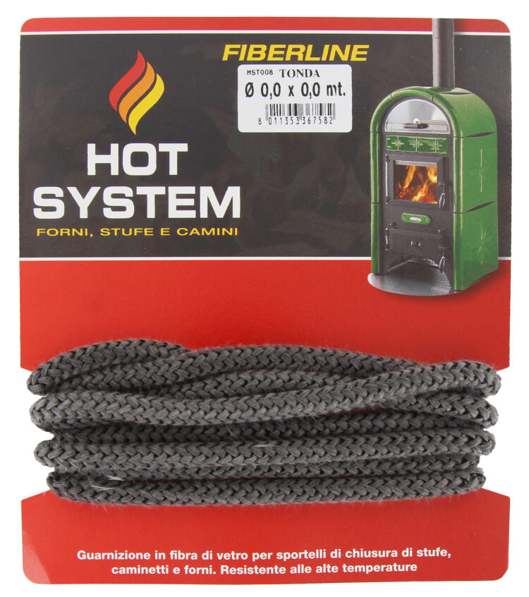 GUARNIZIONE FIBRA DI VETRO MM.8X2,5MT X STUFA
