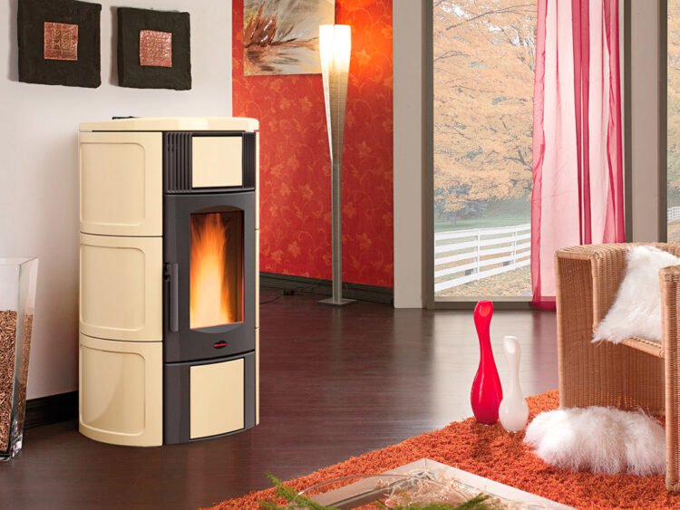 STUFA PELLET KW.20 ISIDE IDRO 2.0 CER.PERGAM.