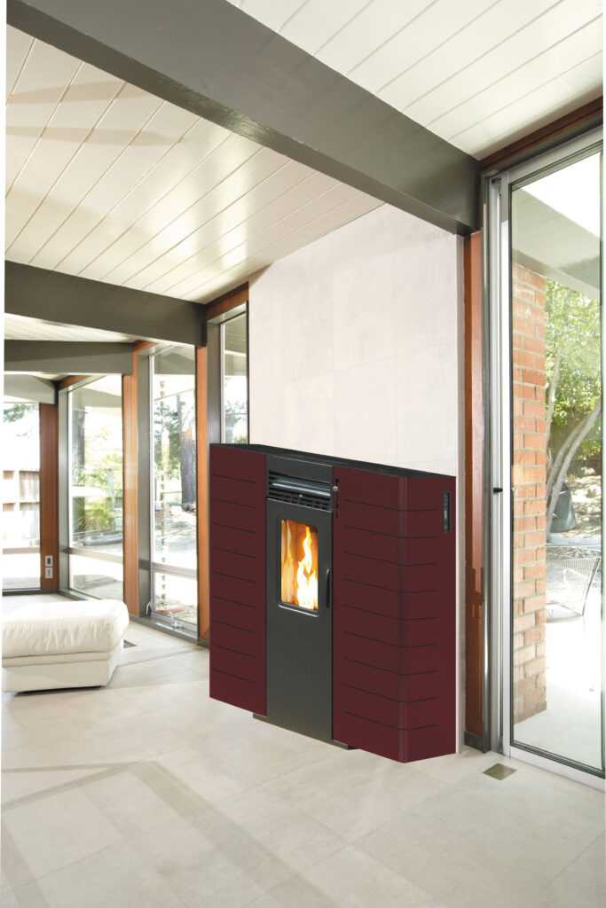 STUFA PELLET KING 'SLIM 10' CANAL.KW10 BORD.