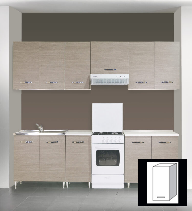 KIT CUCINA PENSILE 1A CM.40X30X72H OLMO