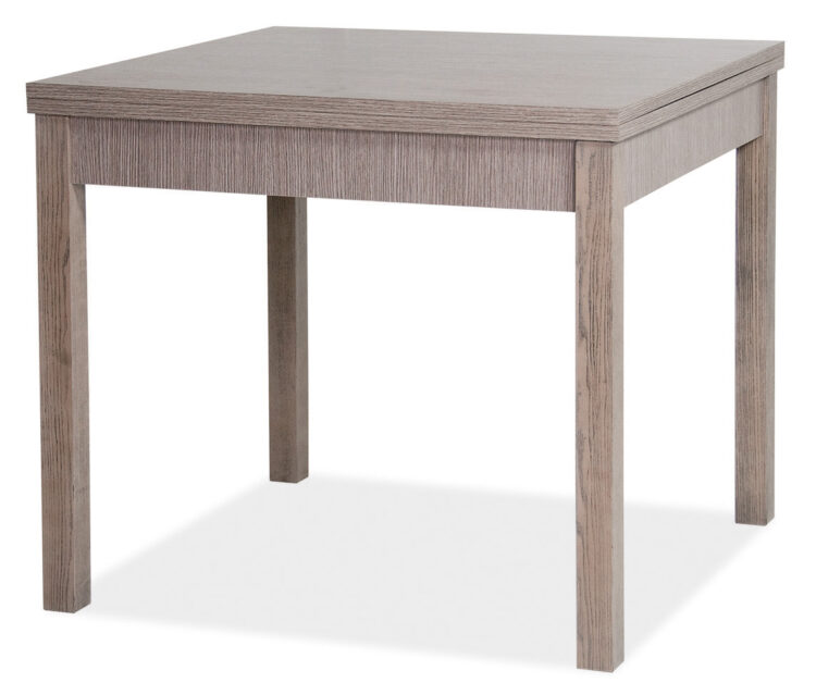 KIT TAVOLO CM.90X90/180 MODELLO LIBRO OLMO