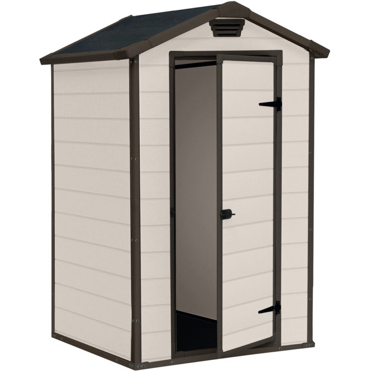 Casetta KETER MANOR EFF legno beige 129x103x196 - immagine 2