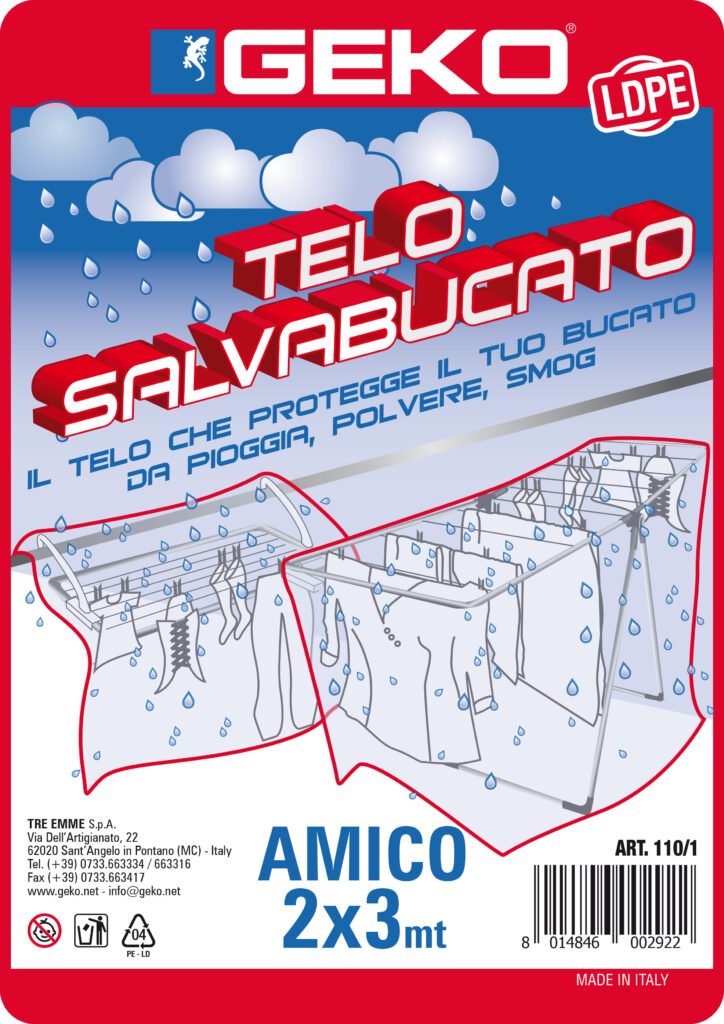 TELONE POLIET. PARA-PIOGGIA "AMICO" MT.3X2*