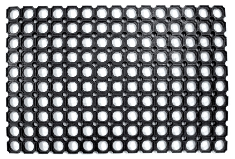 ZERBINO ROBUSTUS COMPONIBILE PVC NERO CM40X70