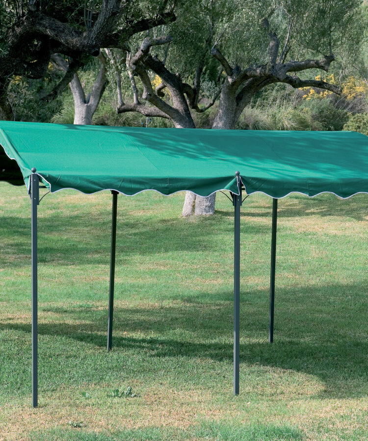 GAZEBO IN METALLO MT.3X4 "CARPORT" VERDE