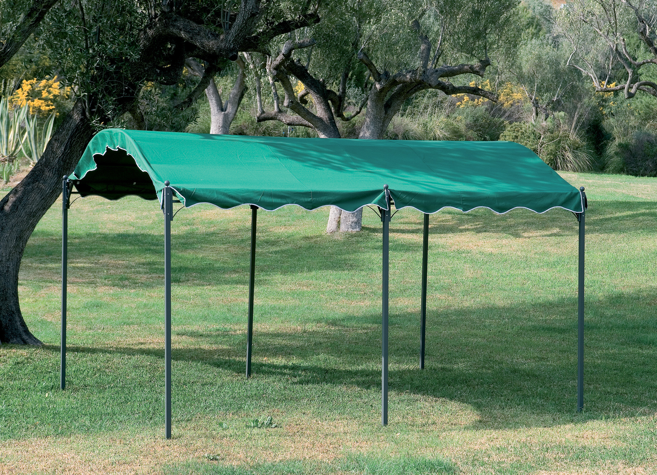 GAZEBO IN METALLO MT.3X4 "CARPORT" VERDE