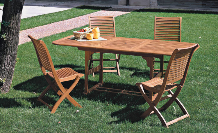 TAVOLO IN LEGNO "RIVIERA" 150-200X100.24
