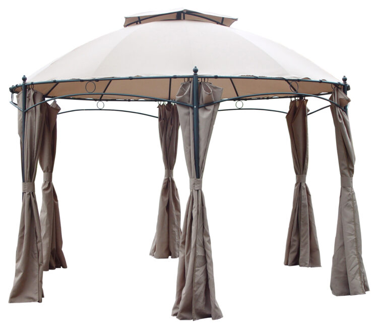 GAZEBO IN ACCIAIO "GOTIC"ESAGONALE D.MT.3,50