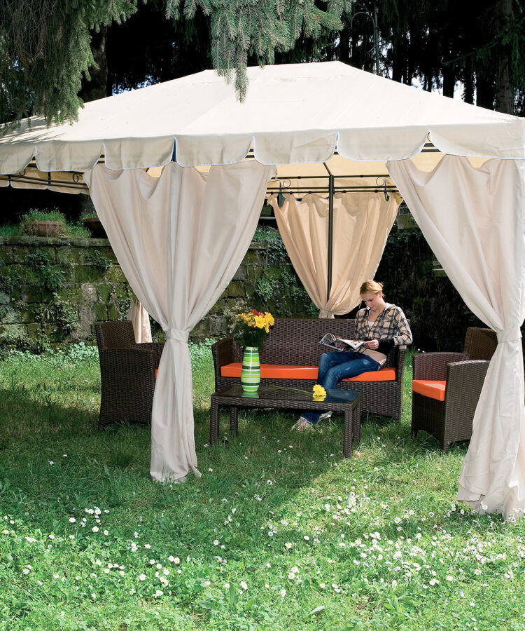 GAZEBO IN ACCIAIO MT.3X4 "ARMONIA" YF-3246