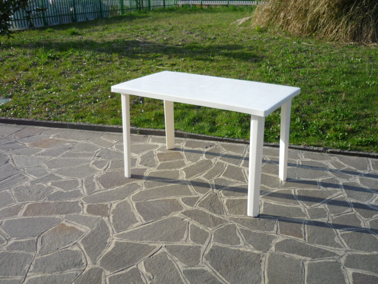 TAVOLO RESINA ART.54  CM.120X70 BIANCO