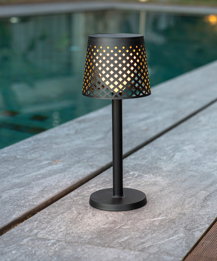 LAMPADA SOLARE X ESTERNO MOD.GRETA NERO