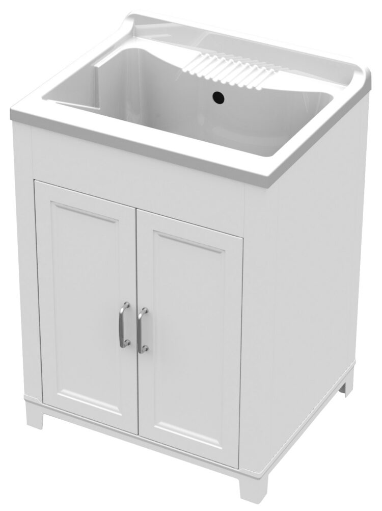 KIT LAVATOIO RESINA"ANTIACIDO"CM.60X50 BIANCO