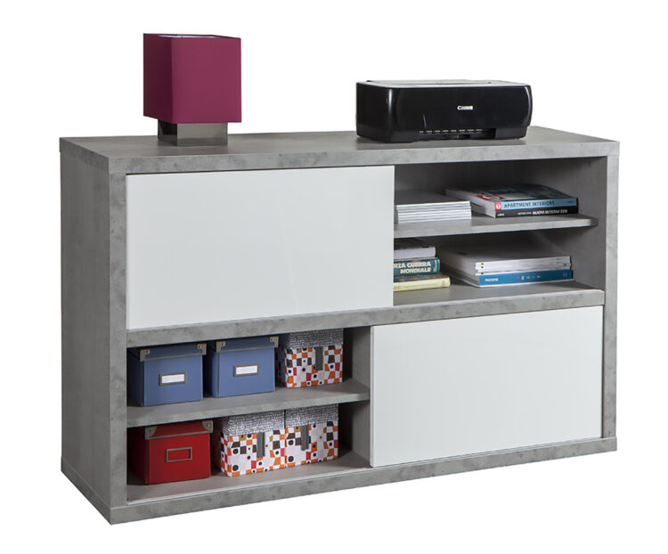 PRATICO MOBILE CM 35,5X140X86,5H CEMENTO