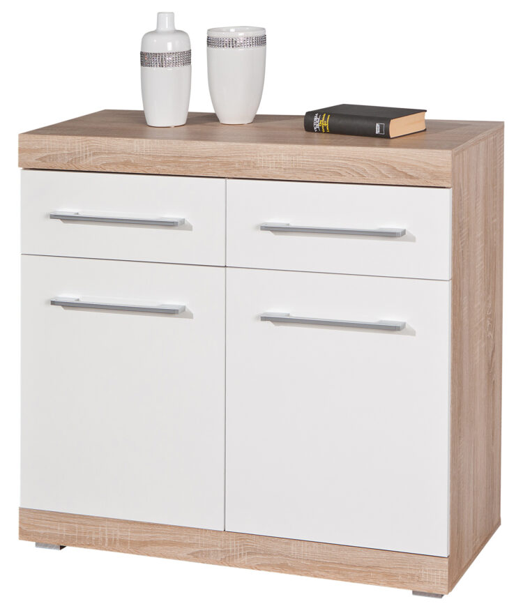 KIT BUFFET LUBLIN 2A+2C ROVERE/BIANCO LACCATO