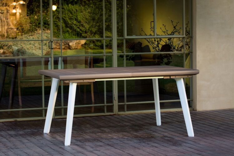 KETER TAVOLO 'HARMONY'EST.CM.160/240 BCO/TORT