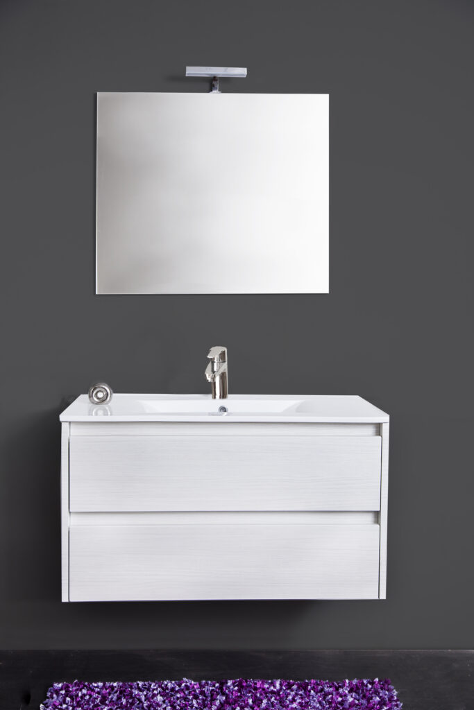 MOBILE BAGNO 'FEDERICA' CM.90 B.CO PORTUNA