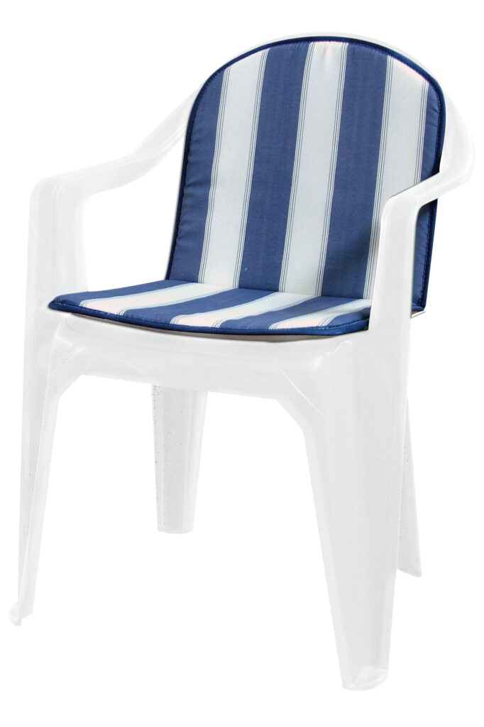 SCHIENALE BASSO DOUBLE RIGATO BLU