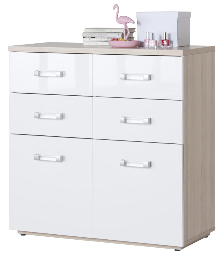 KIT CASSETTONE 2C+4C CM 88X40X89H FRASS/B.LAC