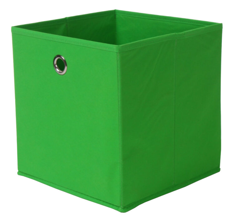 PORTAOGGETTI CUBO CM.27X27X28H VERDE