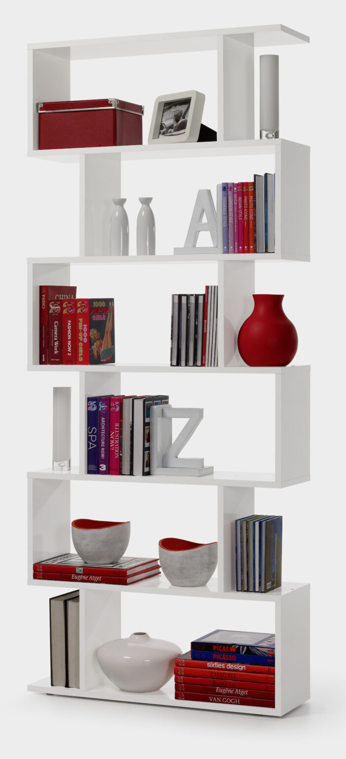 KIT LIBRERIA 'ATHENA' CM.80X25X192H BIANCA