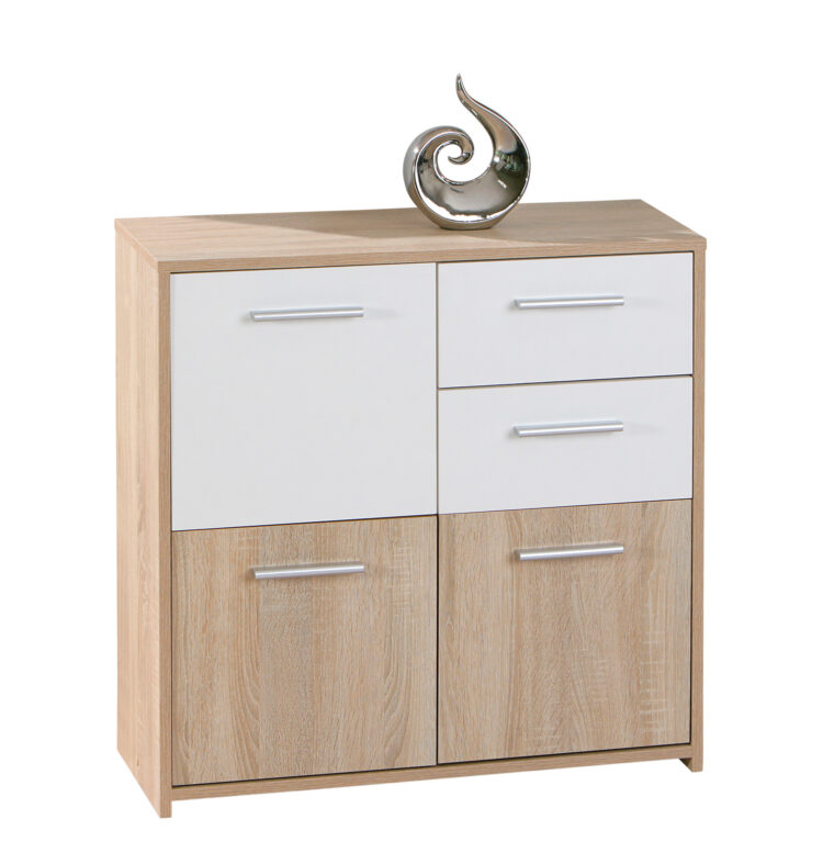 KIT BUFFET EBOLI ROVERE/BIANCA CM.77X30X77H