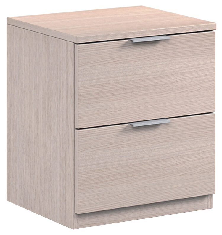 KIT COMODINO 2C CM.46X38X34 ROVERE CHIARO