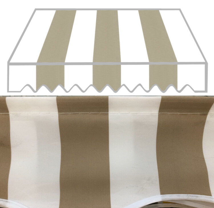 TENDA C-BRACCI RETRATT. CM.295X250 TESS.P2004