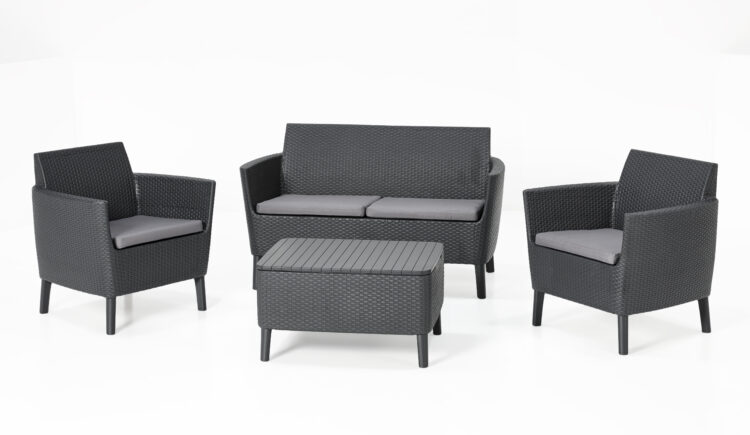 KETER SALOTTO 'SALEMO' GRAPHITE  C/CUSC.