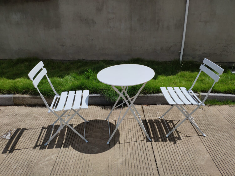 SET BISTRO "GIOTTO" BIANCO  SAT.  FS460