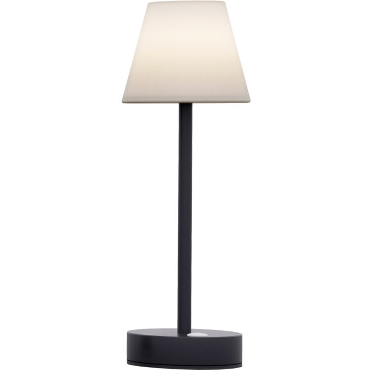 LAMPADA DA TAVOLO MOD.LOLA 30 ANTRACITE BATT. RIC