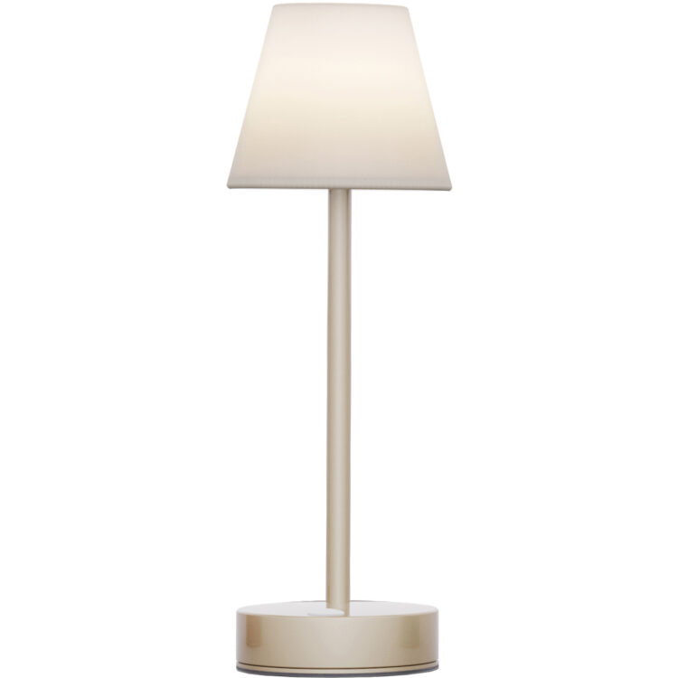 LAMPADA DA TAVOLO MOD.LOLA 30 OTTONE BATTERIA RIC