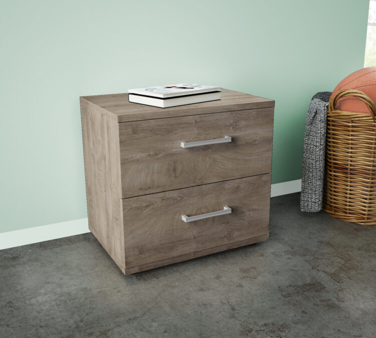 KIT COMODINO 2C 48X41X36 ROVERE K105