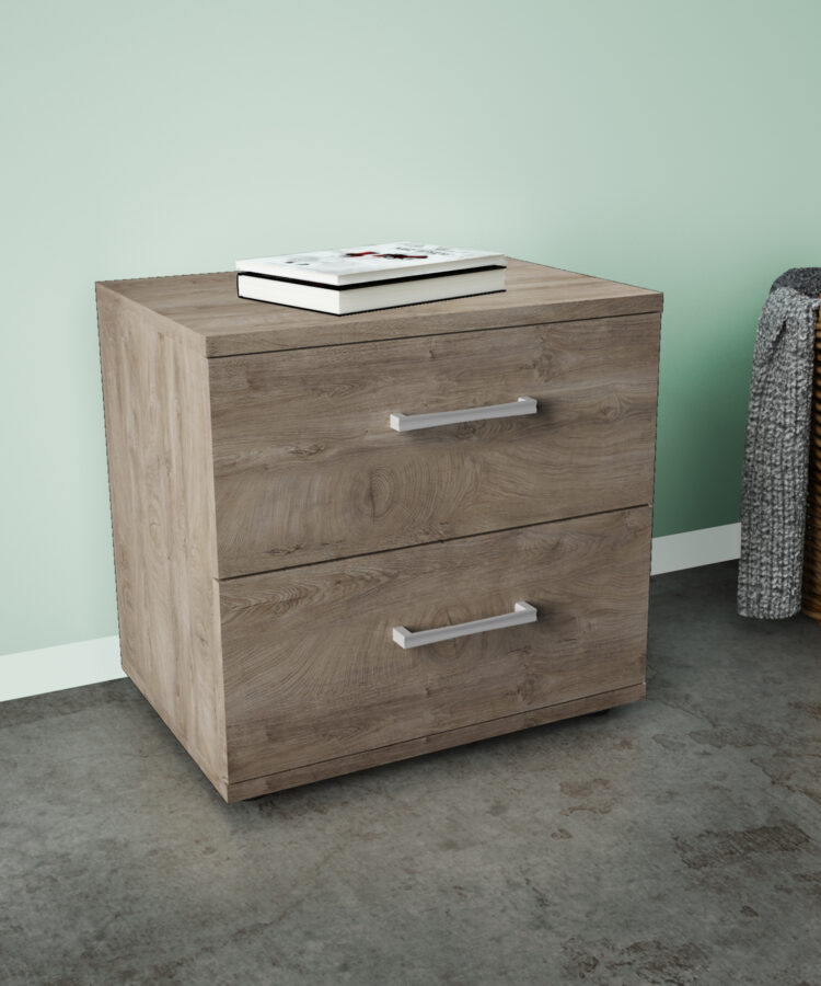 KIT COMODINO 2C 48X41X36 ROVERE K105