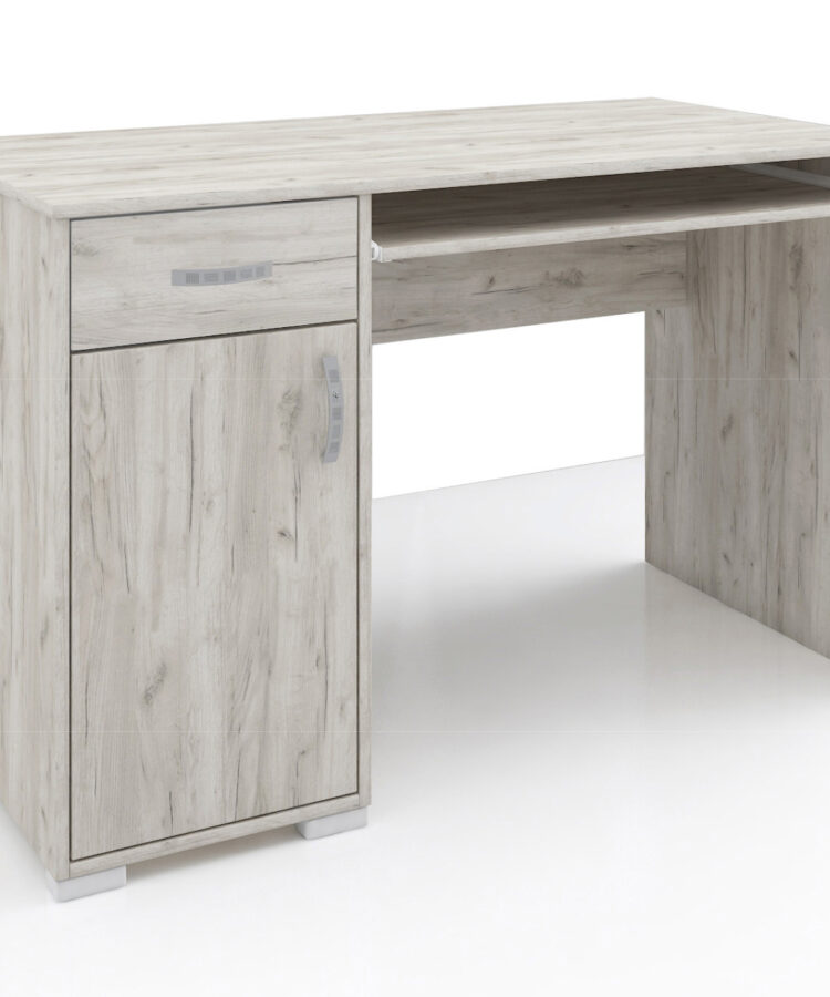 KIT SCRIVANIA YOUNG 1A+1C 120X75X60 GREY CRAFT OAK