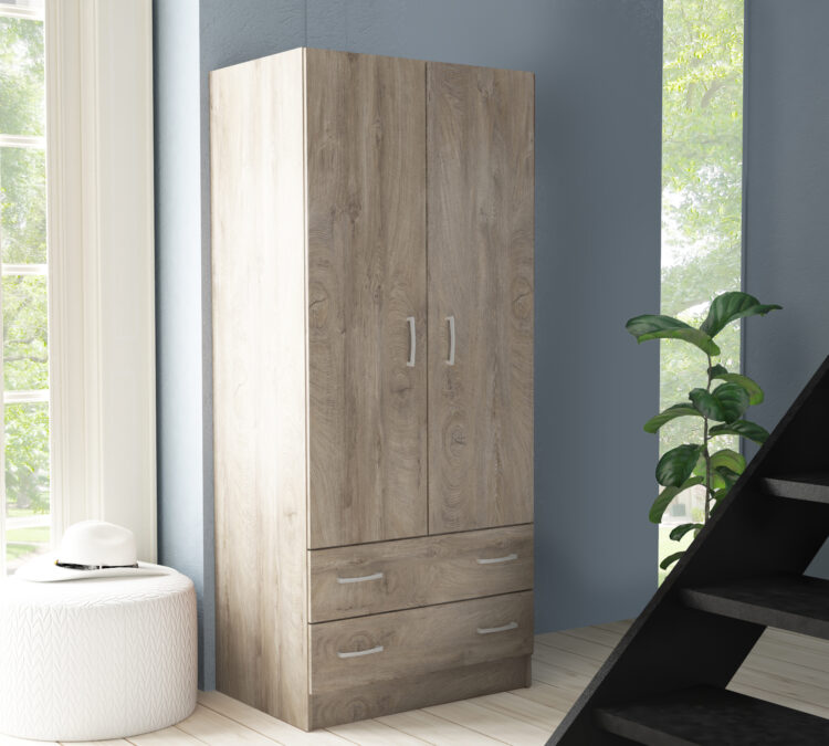 KIT ARMADIO 2A+2C 80X180X52 ROVERE K105
