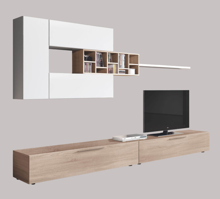 KIT PARETE ATTREZZ.'DECO'CM.260X42X32H ROV/BI