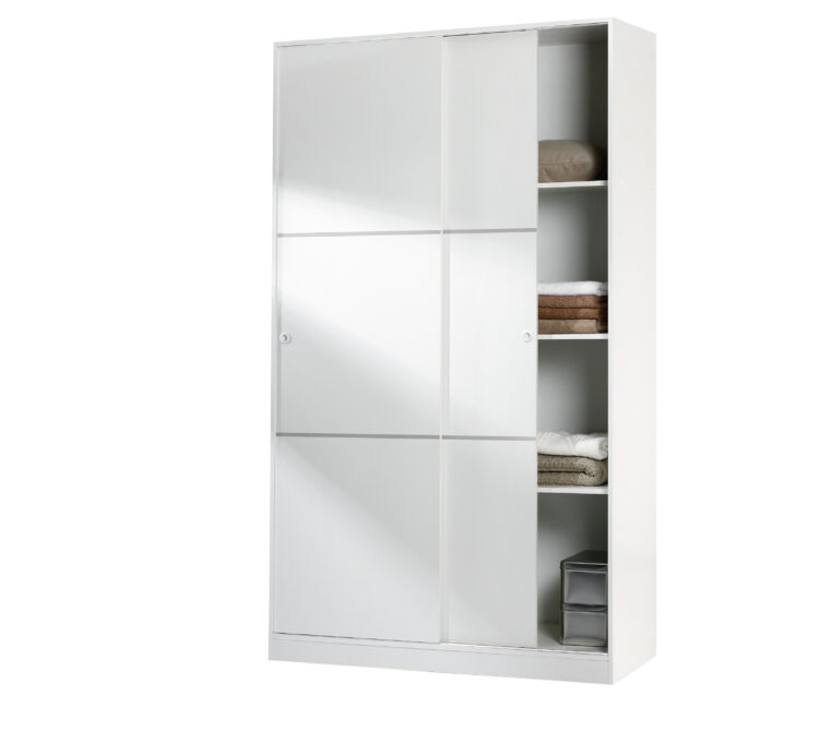KIT ARMADIO 2ASC CM.120X50X200H BIANCO L.