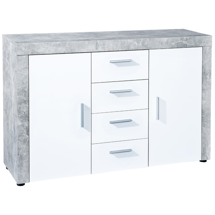 MOBILE 2A+4CASS. BIANCO+BETON