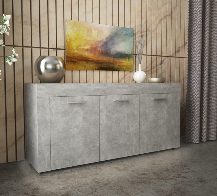 KIT MADIA 3 ANTE 157X82X41 CEMENTO CH.4298
