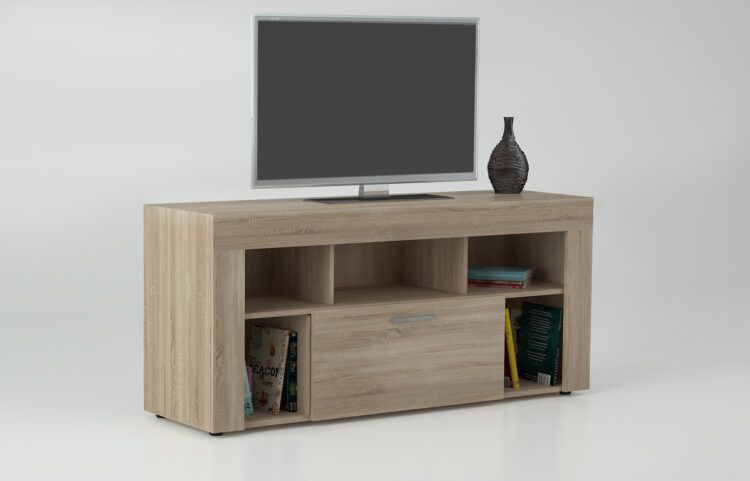 KIT PORTATV VISION 130X60X41,6 NATURAL WOOD