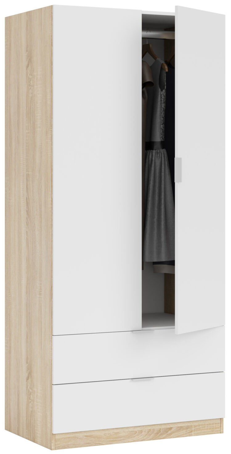 KIT ARMADIO 2A+2C CM.80X52X180H RO/BIA