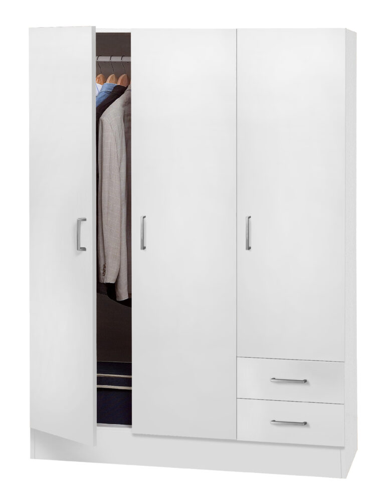 KIT ARMADIO 3A+2C CM.119,5X46,5X184,5H BIANCO