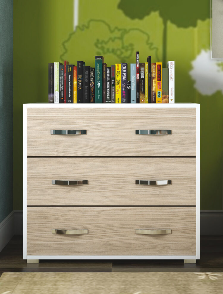 LINEA MODERN CASSETTONE 3C CM 91X45X81H BI/OL