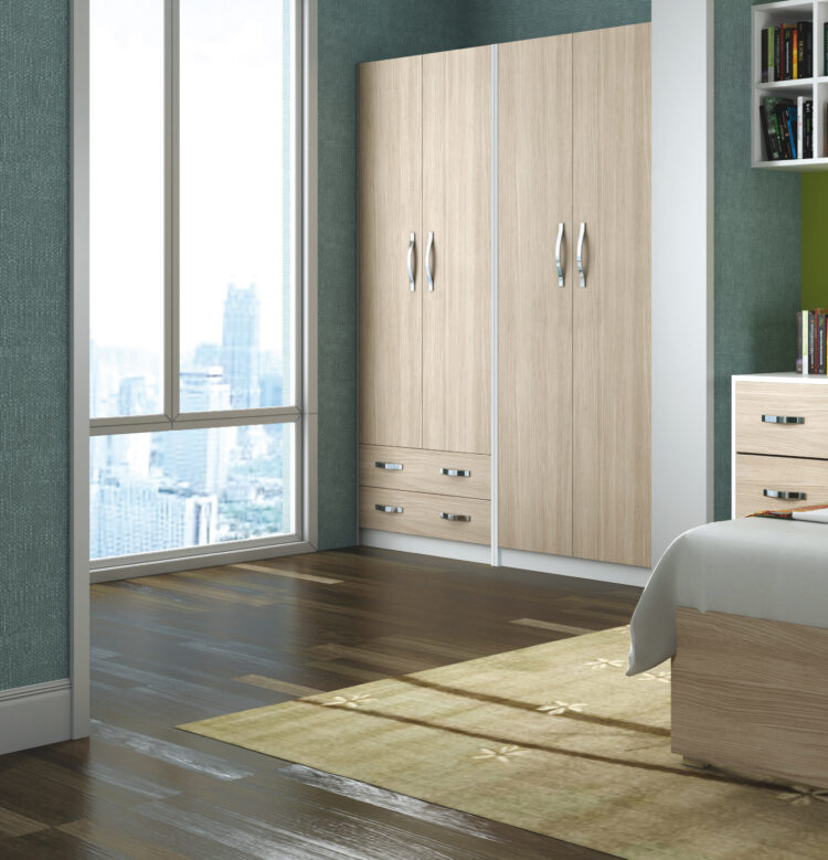 LINEA MODERN ARMADIO 2A+2C CM 90X52X210H OLMO