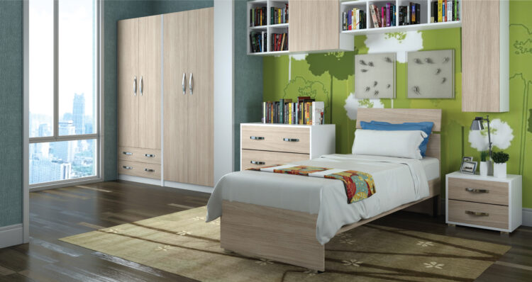 LINEA MODERN LETTO MATRIMON. 171X200X98H OLMO
