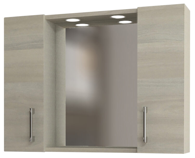 SPECCHIO DA BAGNO MOD.960 CON 2 ANTE ROV GRIG