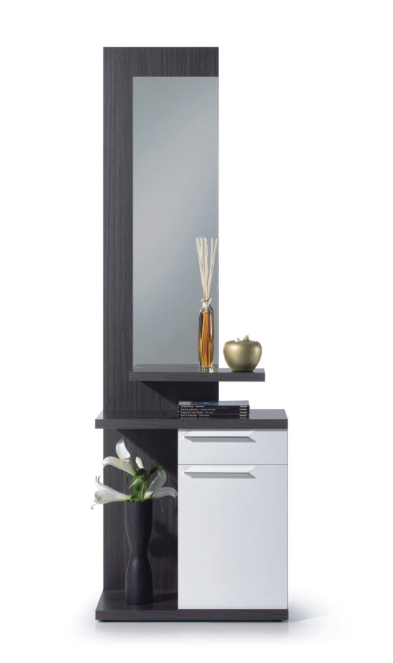 KIT INGRESSO KENDRA CM.61X29X186H BIANCO/SCUR