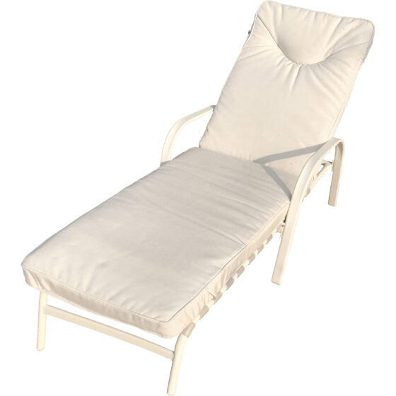 POLTRONA  LOUNGER CREMA OPACO  022300 GIOVE