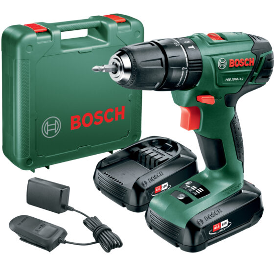 BOSCH-V 18VP TRAPANO  2 BATT.1,5Ah PSB 1800 LI-2 KIT