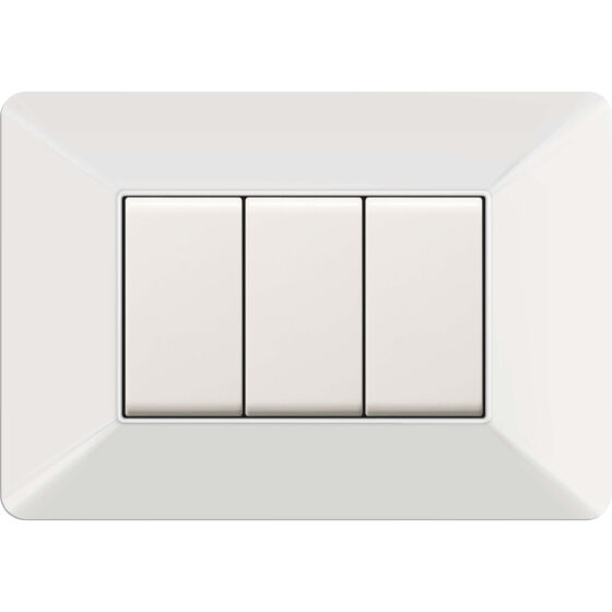 PLACCA EASY MOD. MATIX  BIANCA 3P